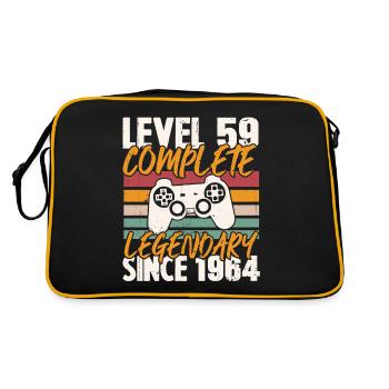 Cadeau d'anniversaire, Niveau 59 complete 1964 - Sac Retro - noir/or - Dos