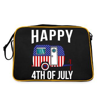 Joyeux 4 juillet - Sac Retro - noir/or - Dos