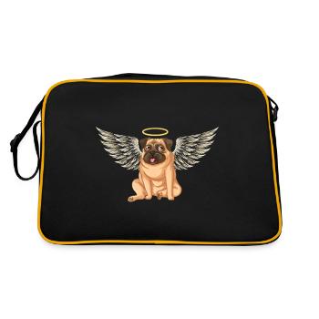 Ange Carlin Chien - Sac Retro - noir/or - Dos