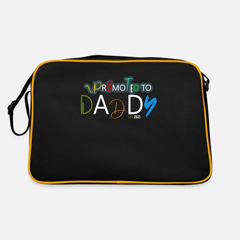 Promoted to Daddy Again Est 2023, First Time Daddy Retro Bag