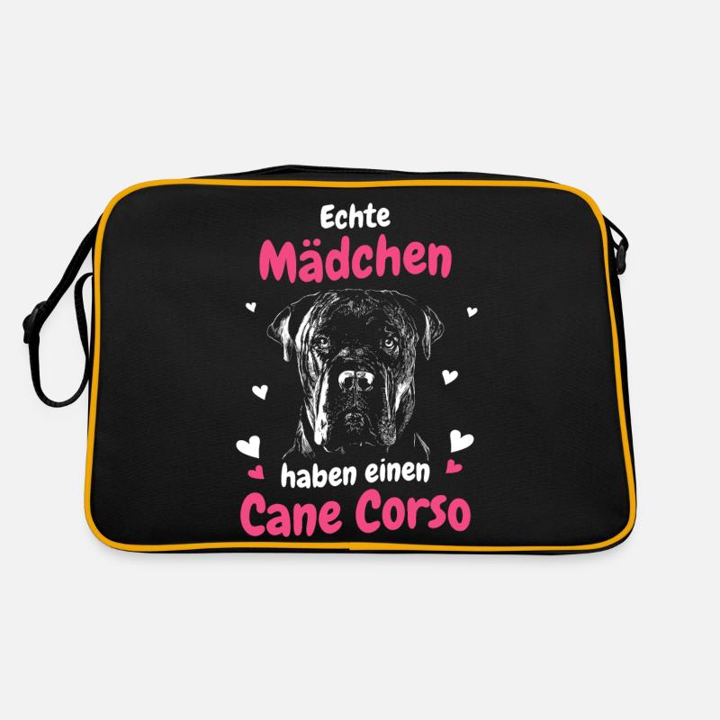 Cane Corso Italiano Hund Retro Tasche