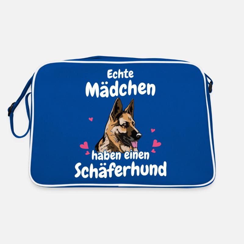 Deutscher Schäferhund Hund Retro Tasche
