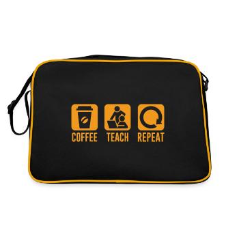 Repeating Coffee Lessons - Retro Bag - black/gold - Back