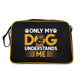 Seul mon chien me comprend - Sac Retro - noir/or - Dos