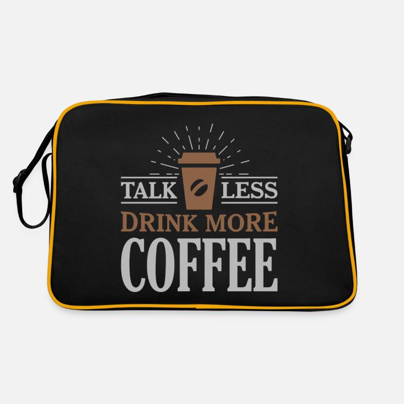 Say drink less more coffee Retro Bag