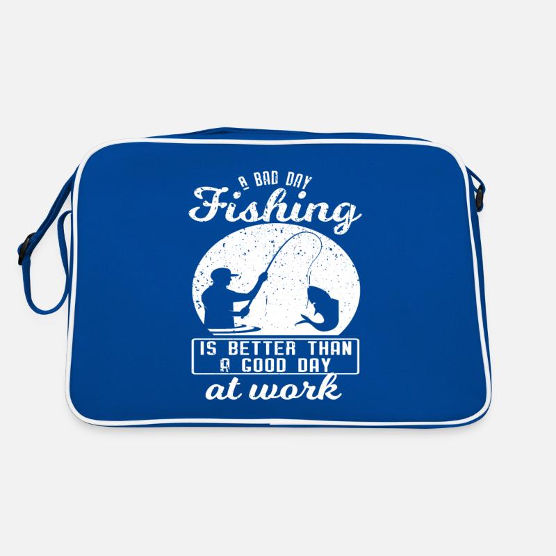 Drôle de conception de pêche Pêcheur Sac Retro