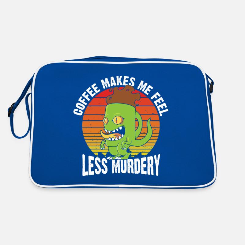 Coffee makes me less murderous Retro Bag
