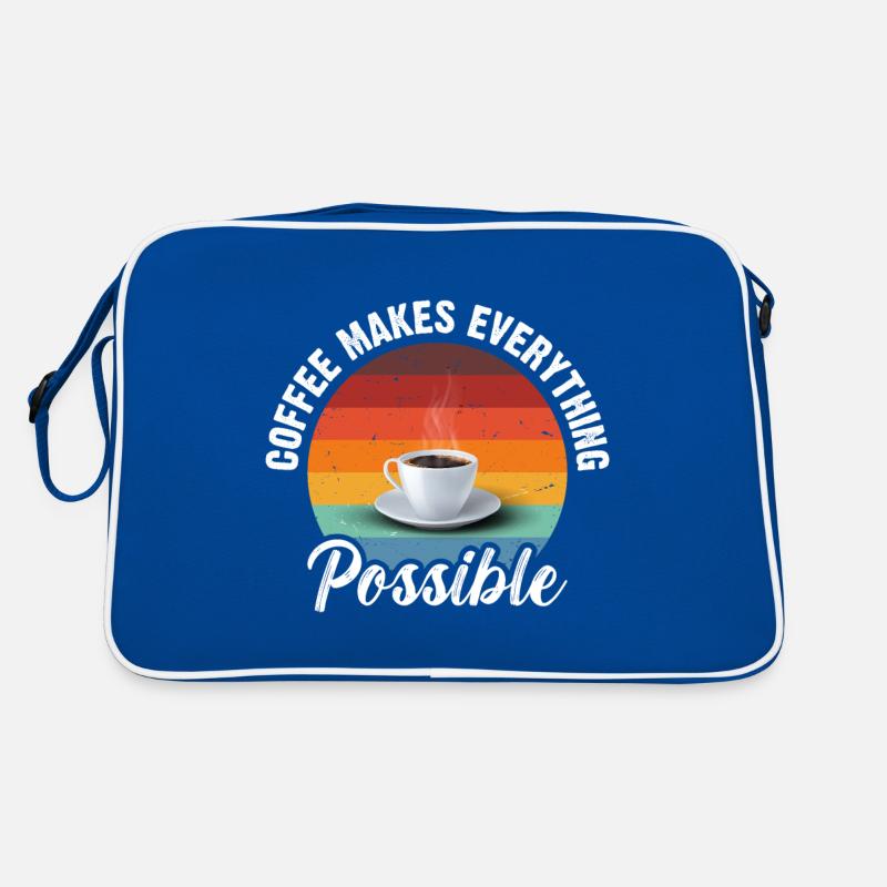Coffee makes everything possible Retro Bag