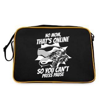 Gamer Gaming Video Games Console Controller - Retro Bag - black/gold - Back