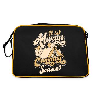 Camping Feu de camping Camping Tentes de camping - Sac Retro - noir/or - Dos
