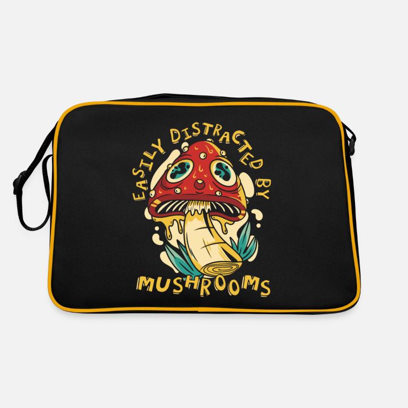 Champignons Champignons Champignon Champignon Sac Retro