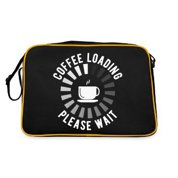 Load coffee please wait - Retro Bag - black/gold - Back