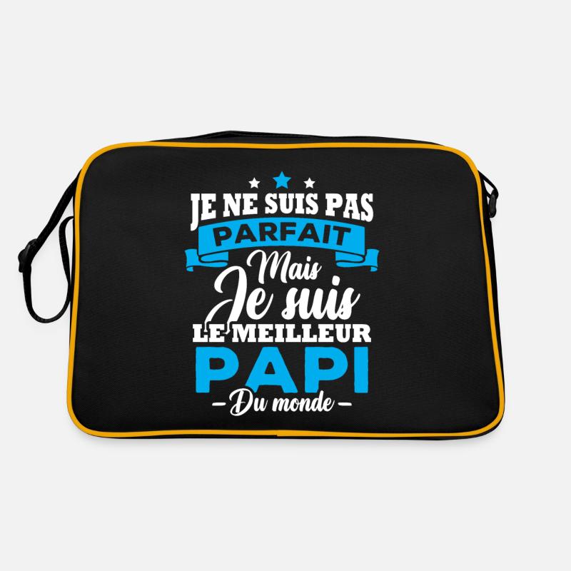 Je ne suis pas parfait meilleur papi du monde Sac Retro