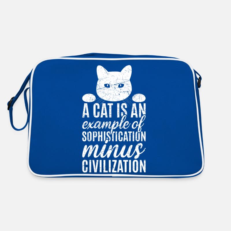 A cat is an example of sophistication Retro Bag