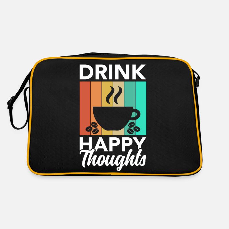 Drink happy thoughts Retro Bag