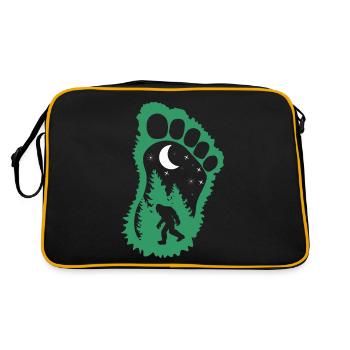 Bigfoot dans la forêt - Sac Retro - noir/or - Dos