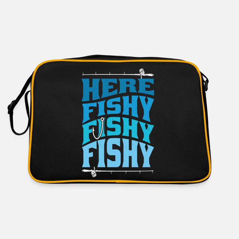 Here Fishy Fishy Design Retro Bag