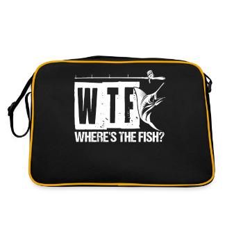 Where is the fish - Retro Bag - black/gold - Back