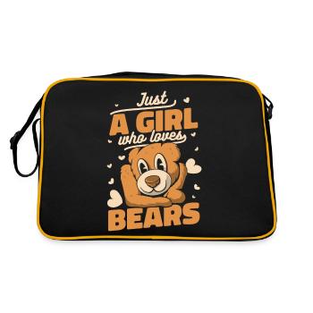Ours Grizzli Ours brun Ours - Sac Retro - noir/or - Dos