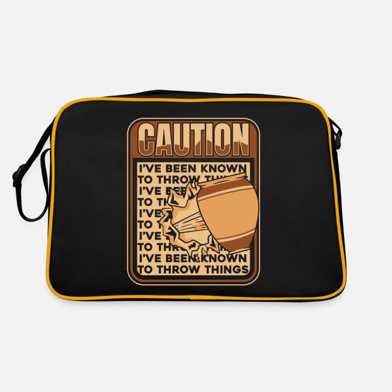 Pottery Pottery Clay Ceramics Pottery - Retro Bag - black/gold