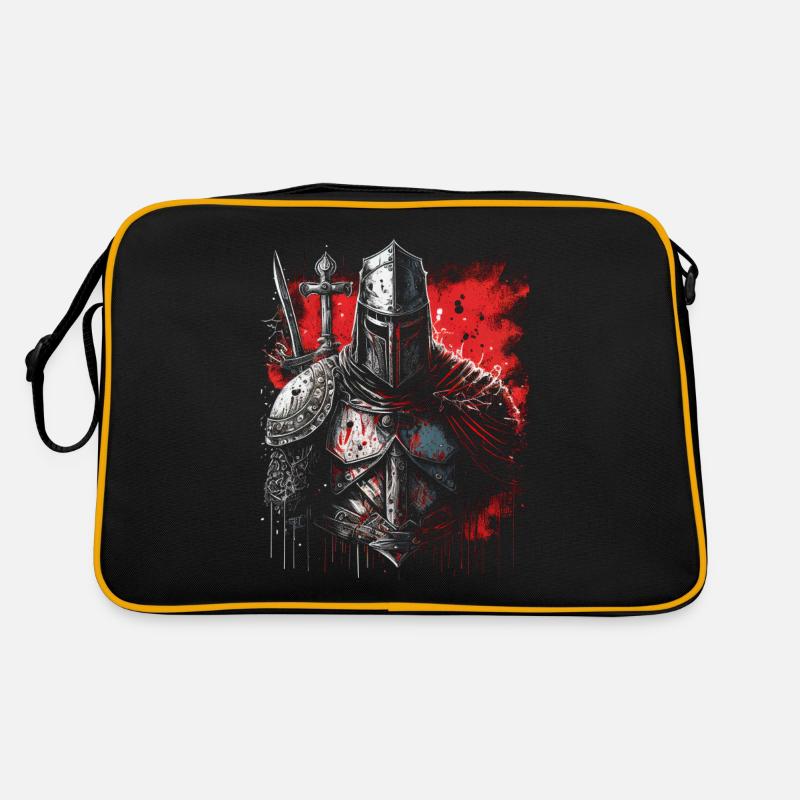Deus Vult Crusaders Knights Templar Middle Ages Retro Bag
