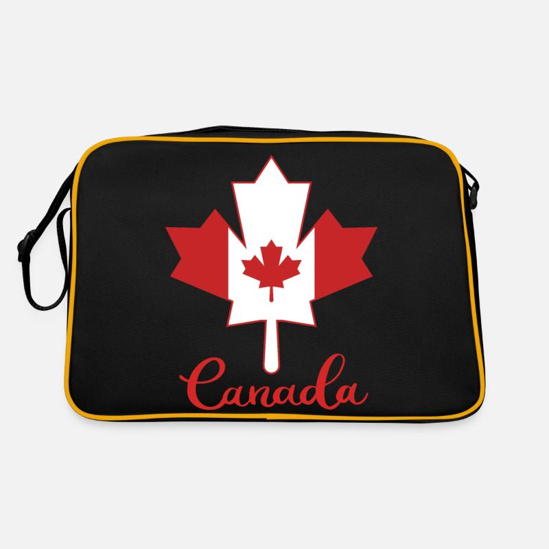 Feuille d’érable du Canada Drapeau de la Feuille d’érable du Canada Sac Retro