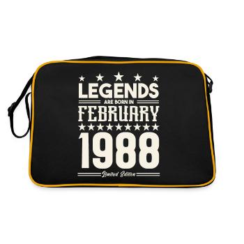 Cadeau Légende Février 1988. cadeau février 1988. - Sac Retro - noir/or - Dos