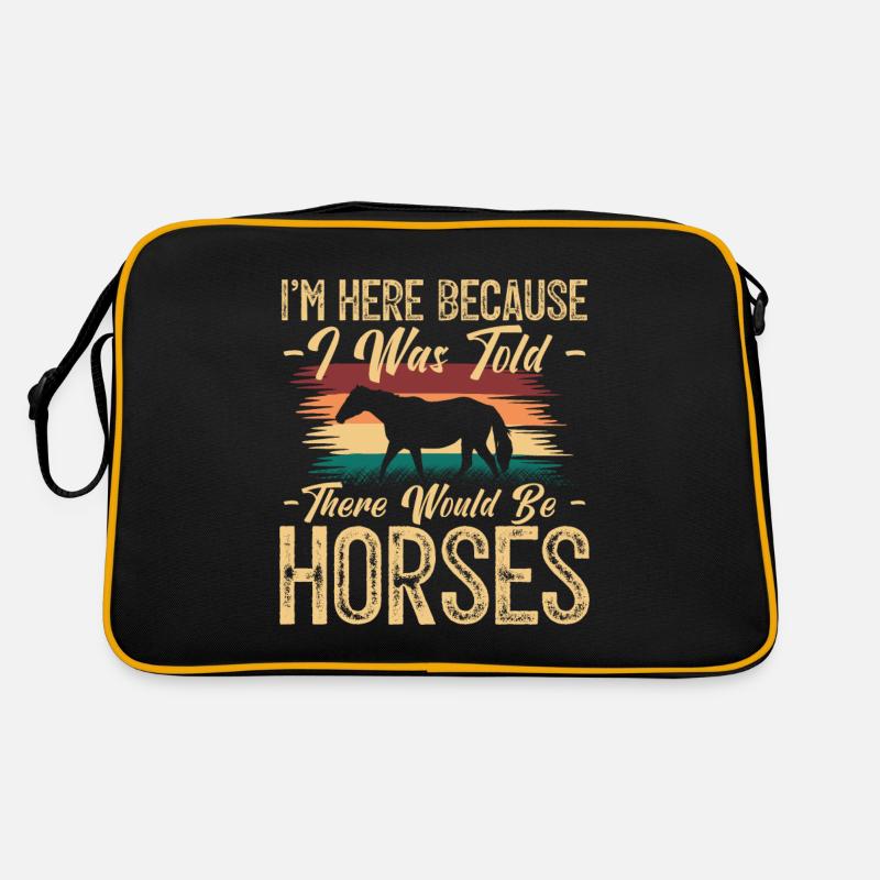 cadeau cavalier - Cadeau cheval - fan de chevaux. Sac Retro