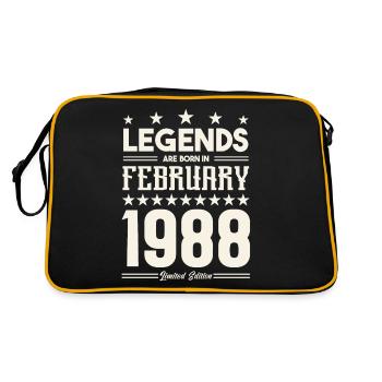 Cadeau Légende Février 1988. cadeau février 1988. - Sac Retro - noir/or - Dos