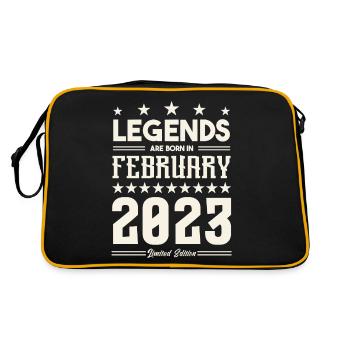 Gift Legend February 2023. Gift February 2023. - Retro Bag - black/gold - Back