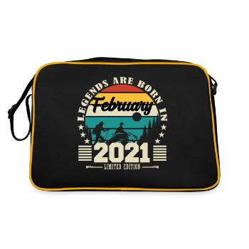 February 2021. Birthday gift February 2021. - Retro Bag - black/gold - Back
