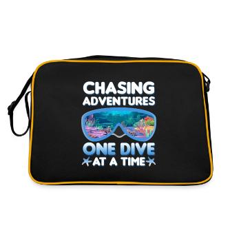 Plongée en mer | Idée cadeau Instructor Diver - Sac Retro - noir/or - Dos