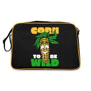 Maize Corncob Farmer - Retro Bag - black/gold - Back