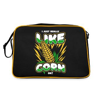 Maize Corncob Farmer - Retro Bag - black/gold - Back
