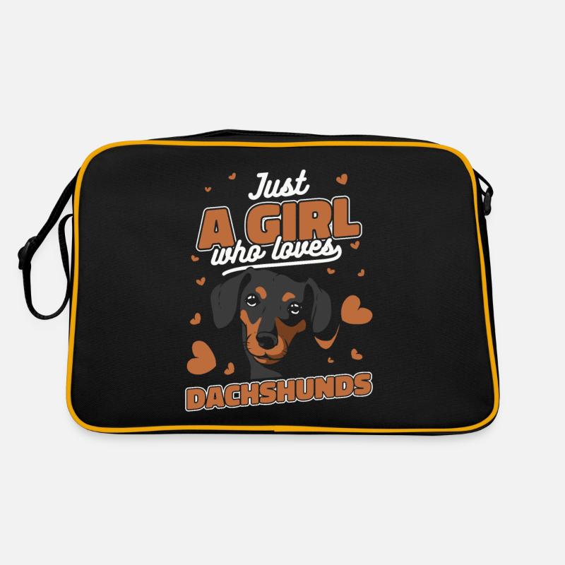 Dackel Hund Retro Tasche