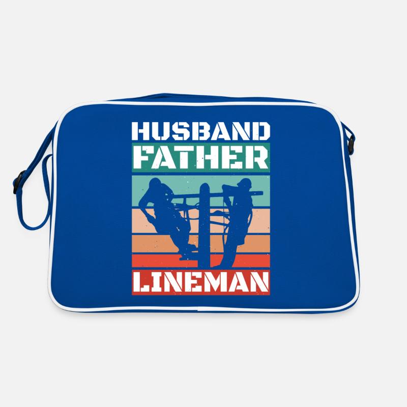 Lineman Electric Cable Power Pole Electrician Retro Bag