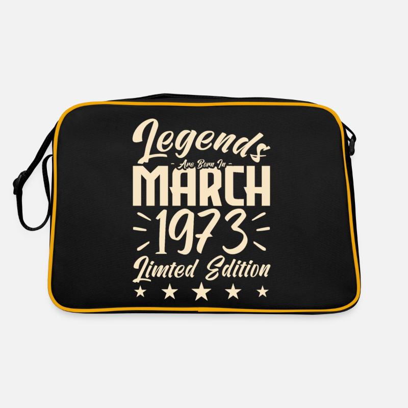 Naissance En Mars 1973. Cadeau d'anniversaire mars Sac Retro