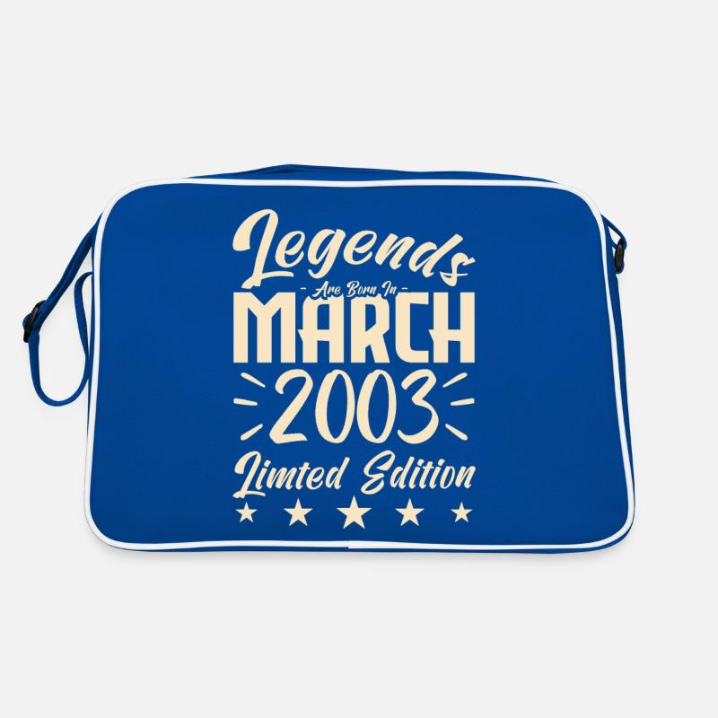 Geburt: März 2003. Geburtstagsgeschenk im März Retro Tasche