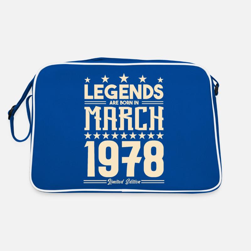 Cadeau Légende mars 1978. cadeau Mars 1978. March. Sac Retro