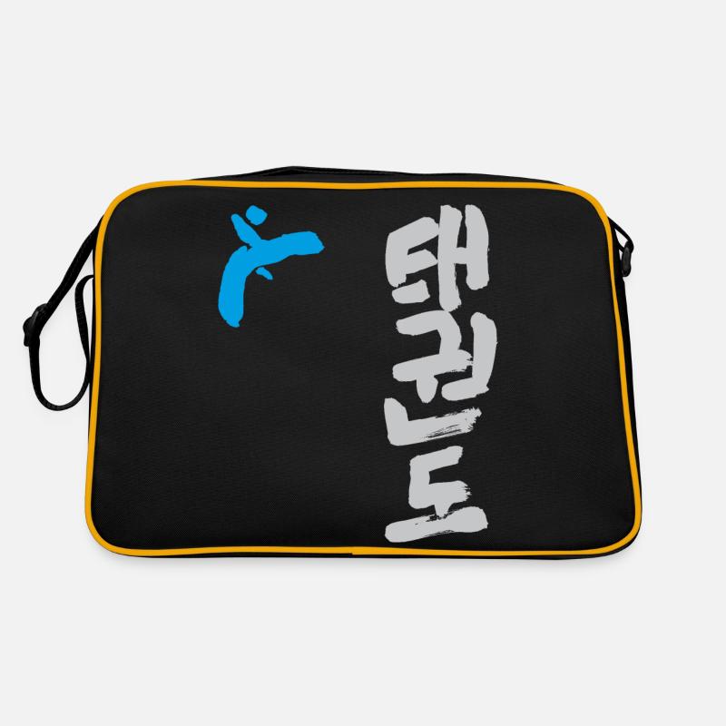 Taekwondo - Retro Tasche - Schwarz/Gold