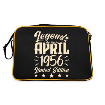 Naissance En avril 1956. Cadeau d'anniversaire. - Sac Retro - noir/or - Dos