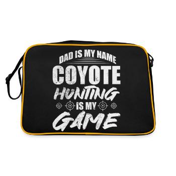 Papa est mon nom La chasse au coyote est mon gibier Coyote - Sac Retro - noir/or - Dos