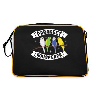 Parakeet Whisperer - Retro Bag - black/gold - Back