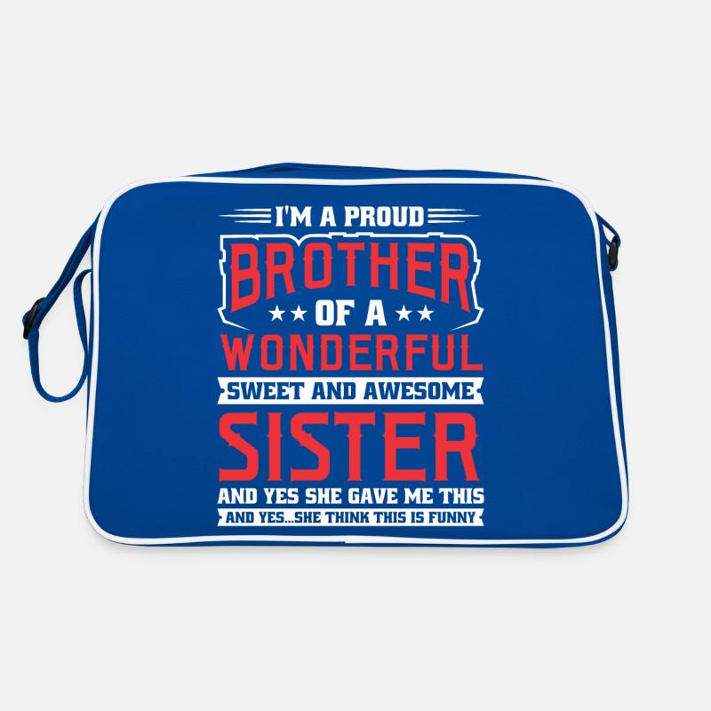Ich Bin Ein Stolzer Bruder Retro Tasche