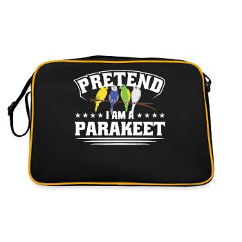 Parakeet Whisperer - Retro Bag - black/gold - Back