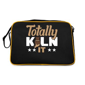 Totally kiln it - Retro Bag - black/gold - Back
