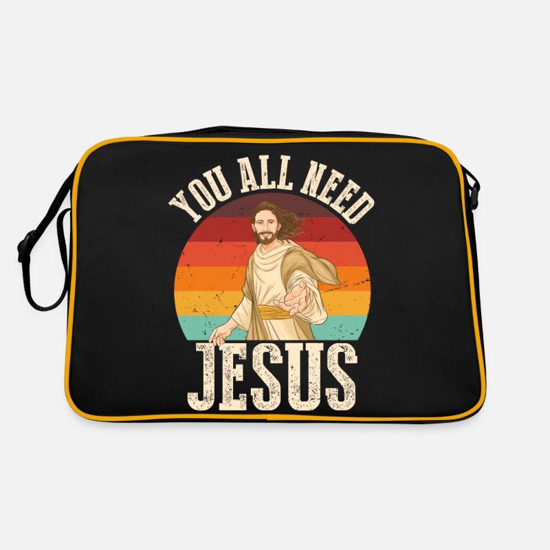 All you need Jesus Retro Bag