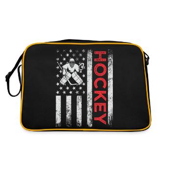 Tais-toi et emmène-moi jouer au hockey - Sac Retro - noir/or - Dos