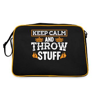Calm an throw Stuff - Retro Bag - black/gold - Back