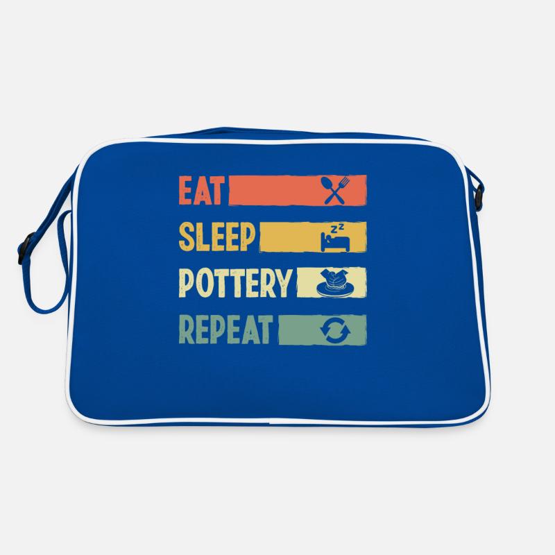 Sleep Pottery Repeat Retro Tasche